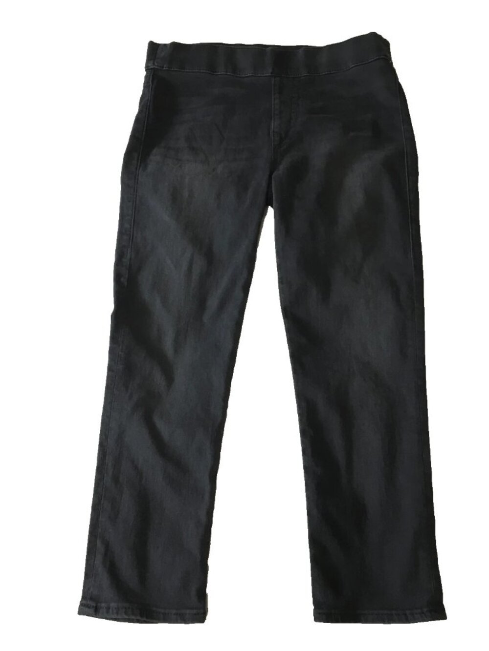 True Religion World Tour Women's Black Starlet Pull On Capri Jeans Size Medium